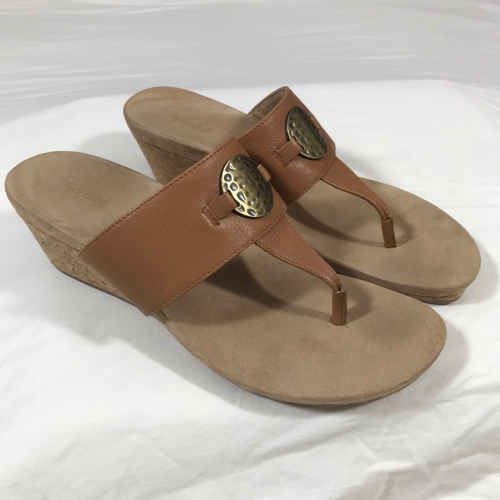 Bjorndal “Marcie” Wedge Thong Sandal 10M